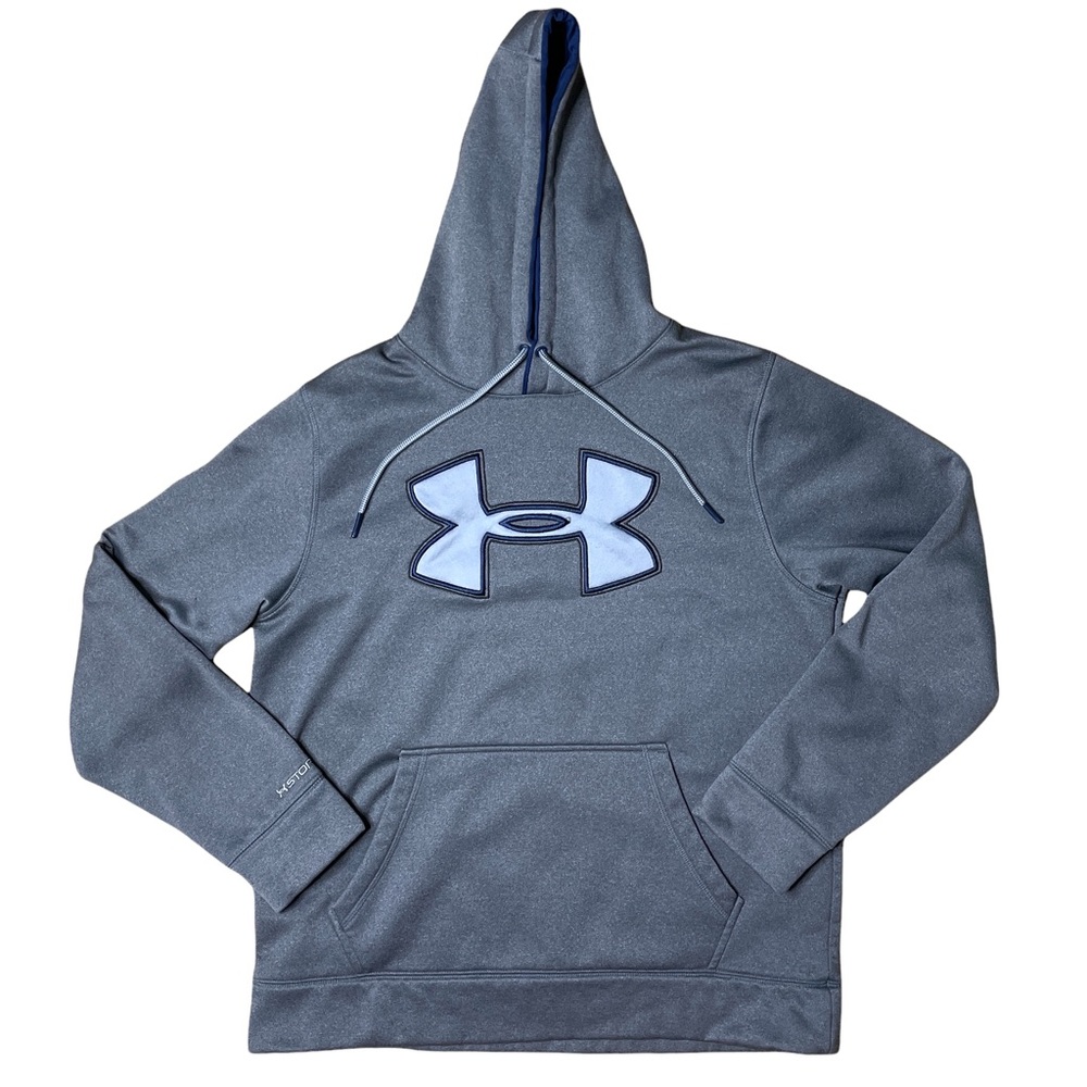 Under Armour Storm Loose Fit Gray Athletic Pullover Hoodie Men's Size Medium M